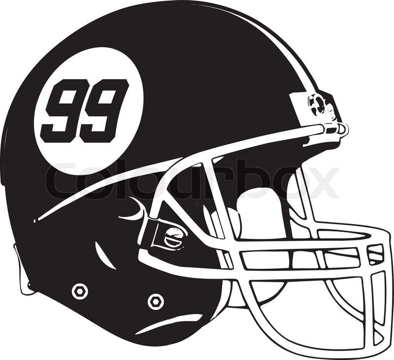 Premium Vector  American football lineman helmet vector design black and  white