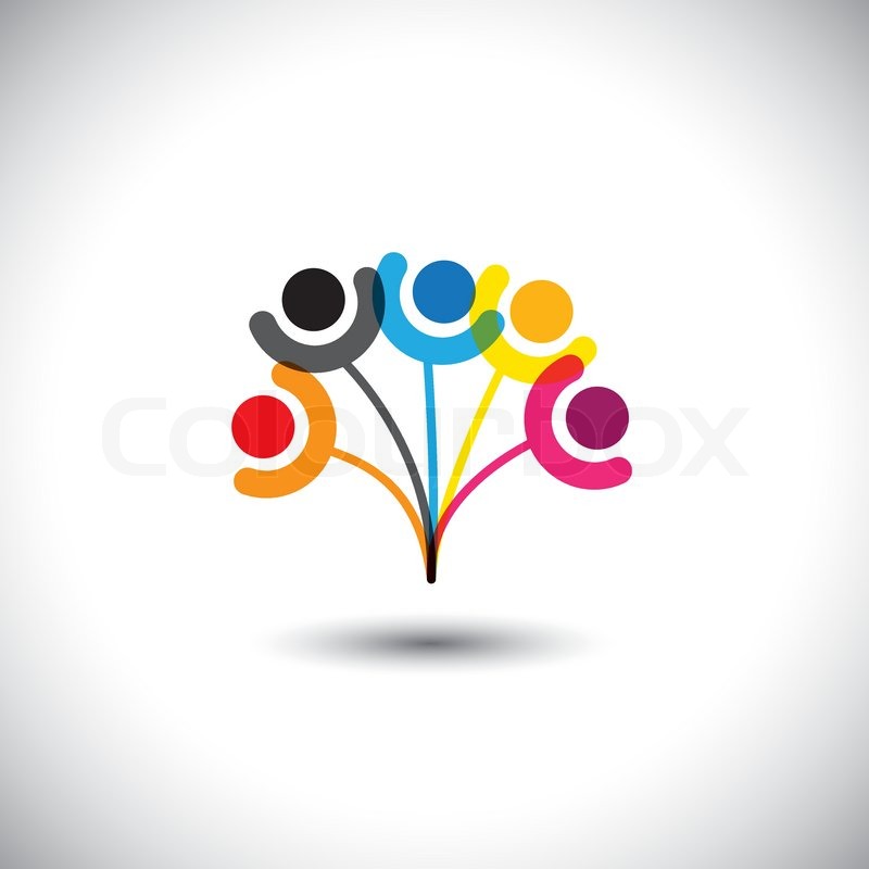 concept vector of family tree showing bonding relationship this