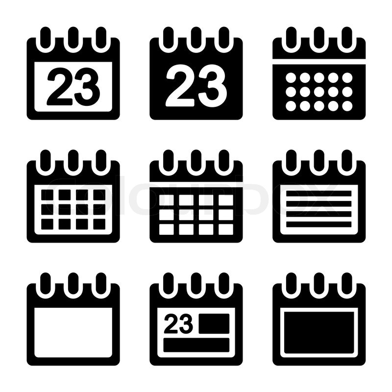 calendar icon vector