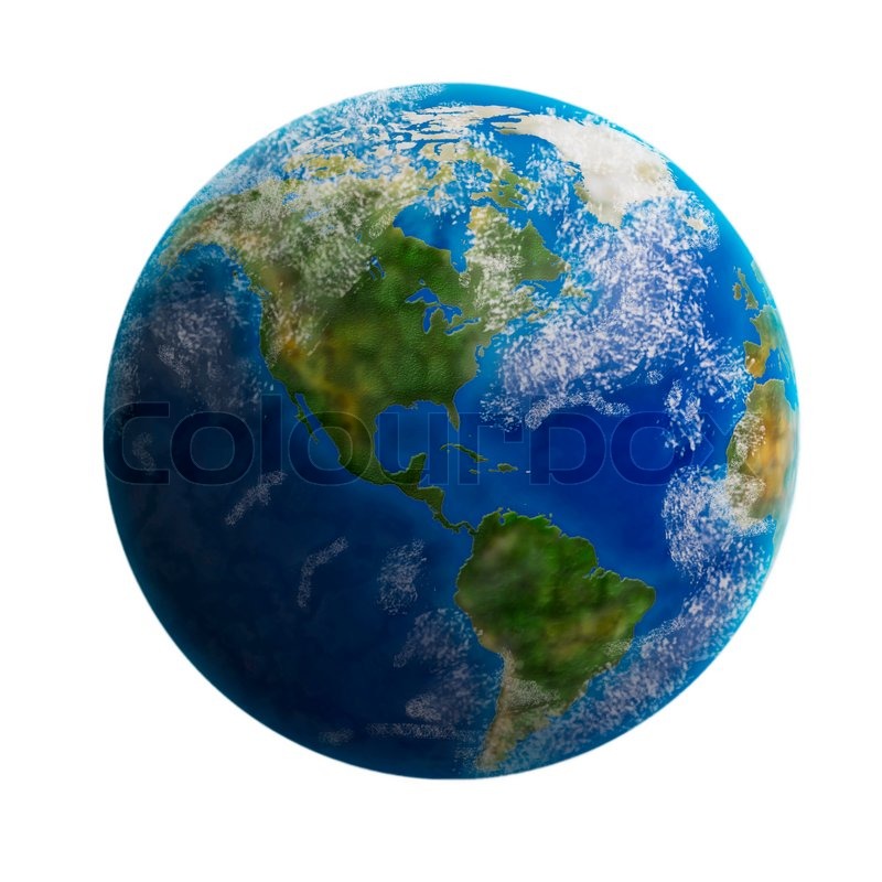 earth from space isolated on white background elements of this