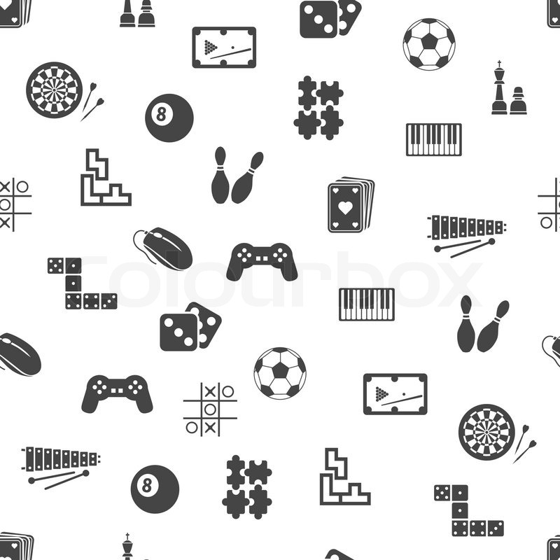 Game seamless pattern | Stock vector | Colourbox