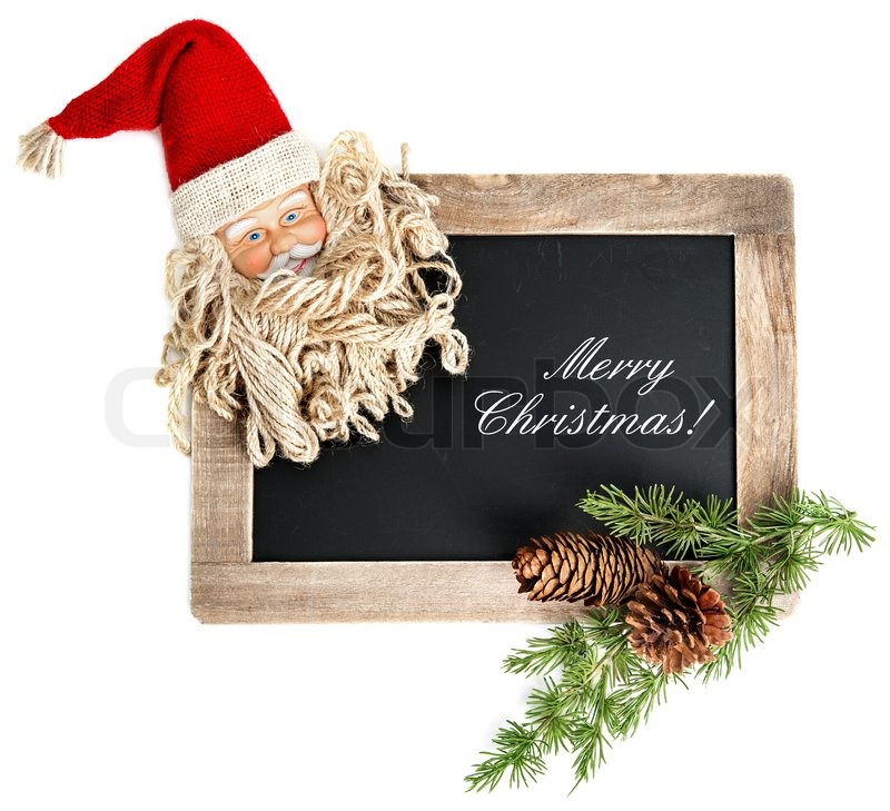 Vintage Christmas Decoration Santa Stock Image Colourbox