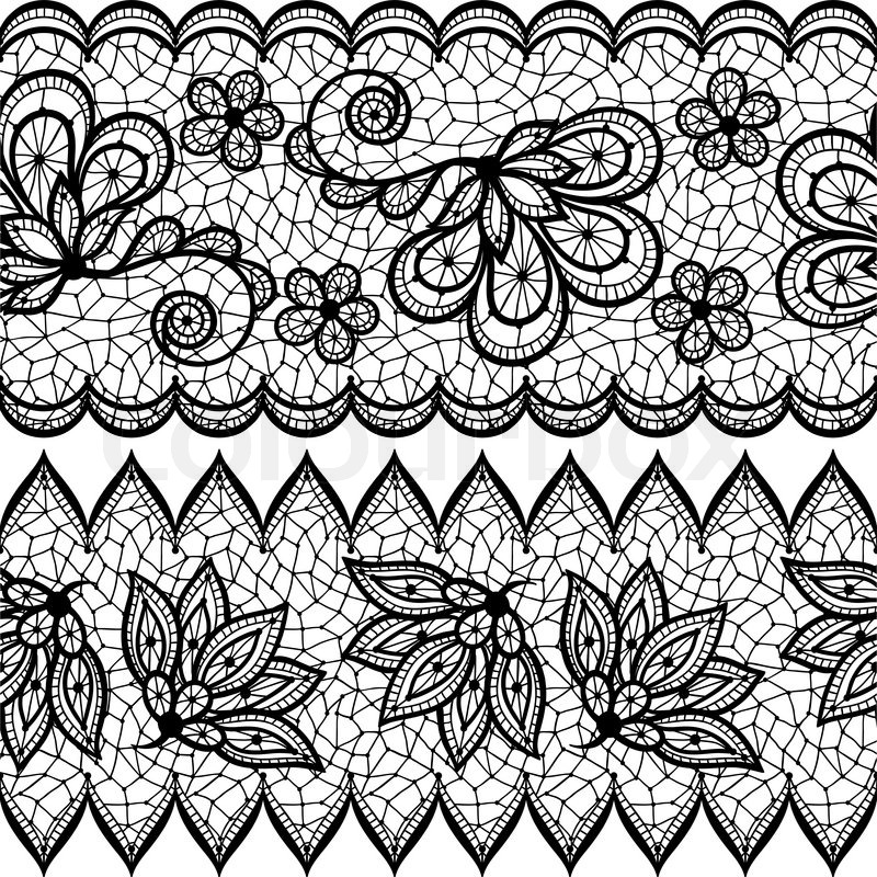 Simple Lace Drawing Pattern
