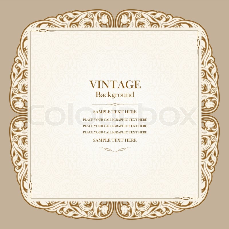 mail greeting in formal invitation elegant background, card Vintage wedding