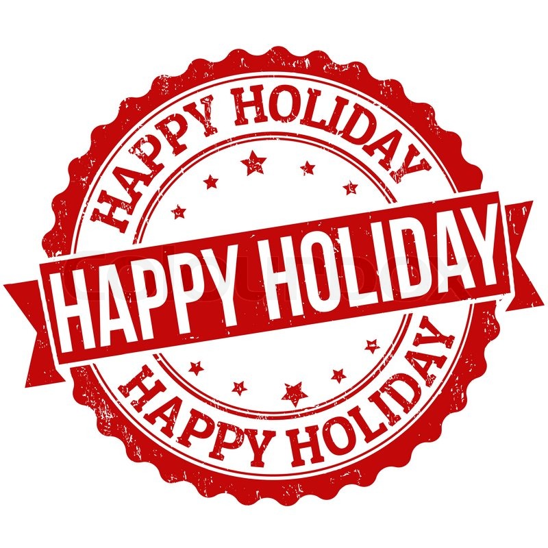 Happy Holiday grunge rubber stamp on Stock vector Colourbox