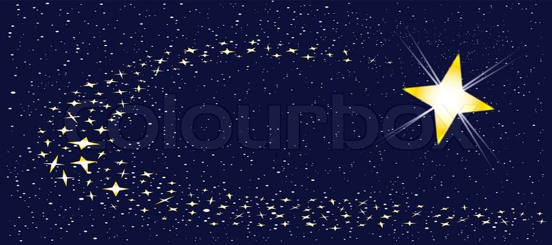 Schweifstern, grafik, ãœbernachtung | Vektorgrafik | Colourbox