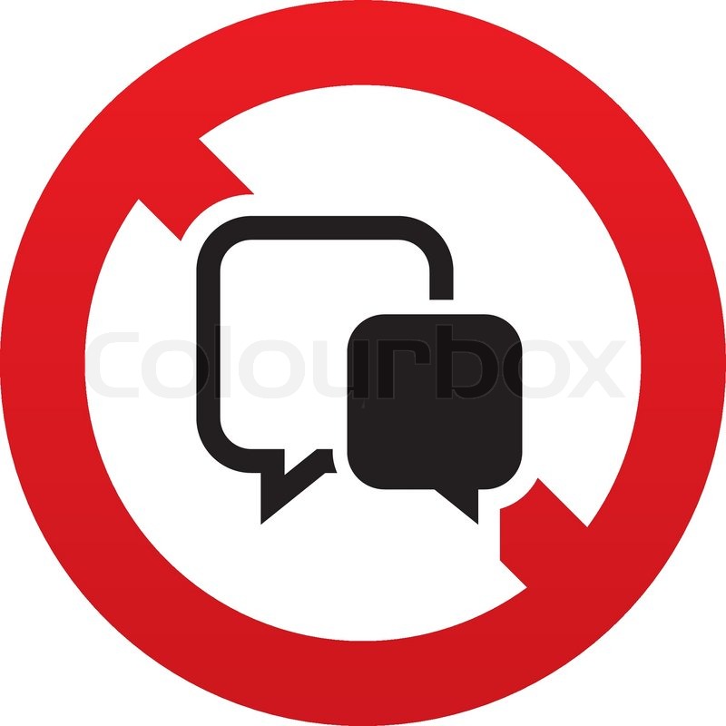 round 9 logo vector Communication sign bubble No Chat icon. symbol. Speech