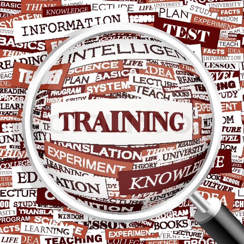 TRAINING. Word cloud illustration. Tag | Stock vector | Colourbox