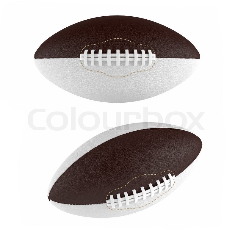Rugby football ball isolated at the Stock image Colourbox