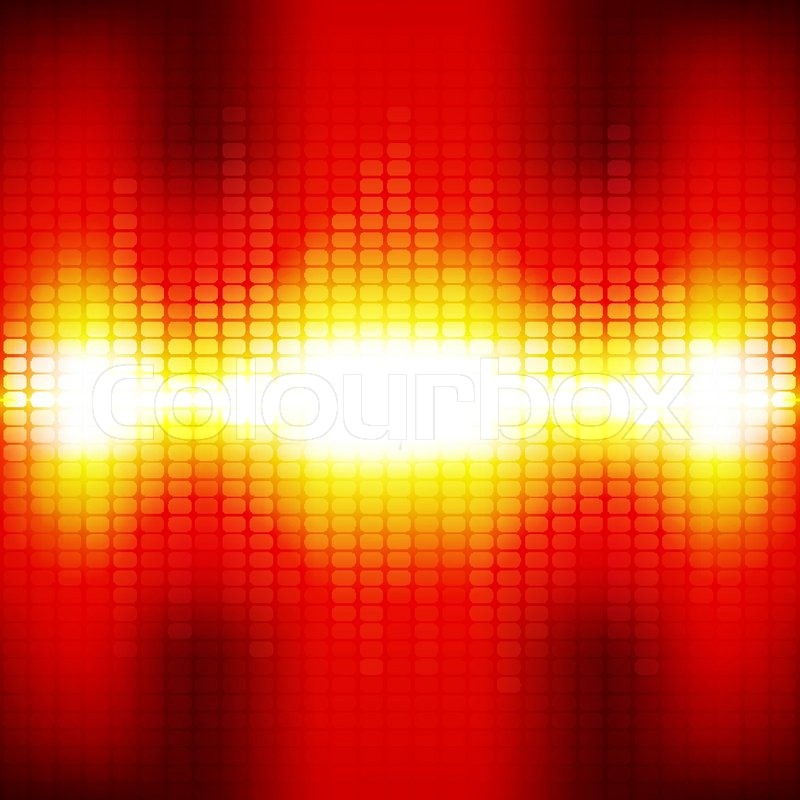 Red digital equalizer background with Stock vector Colourbox