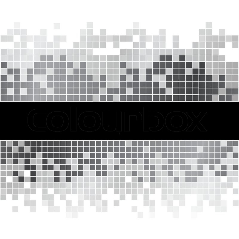Abstract black and white pixels ... | Stock vector | Colourbox