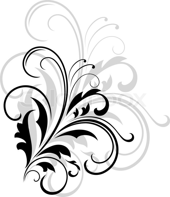 black and white swirl design background