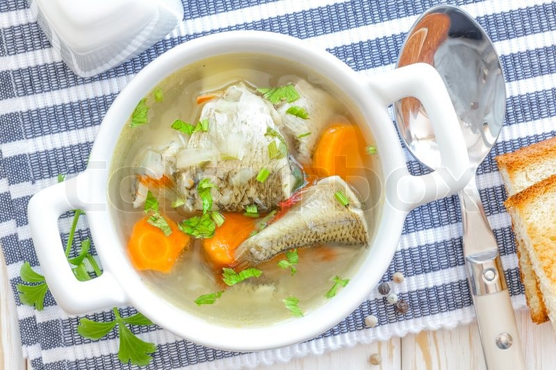 Fish soup Stock Photo Colourbox