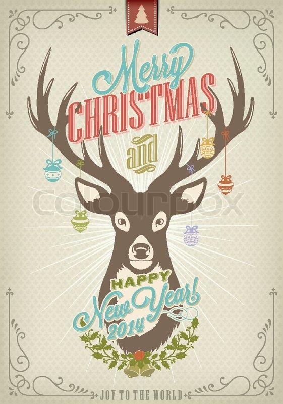 vintage merry christmas wallpaper