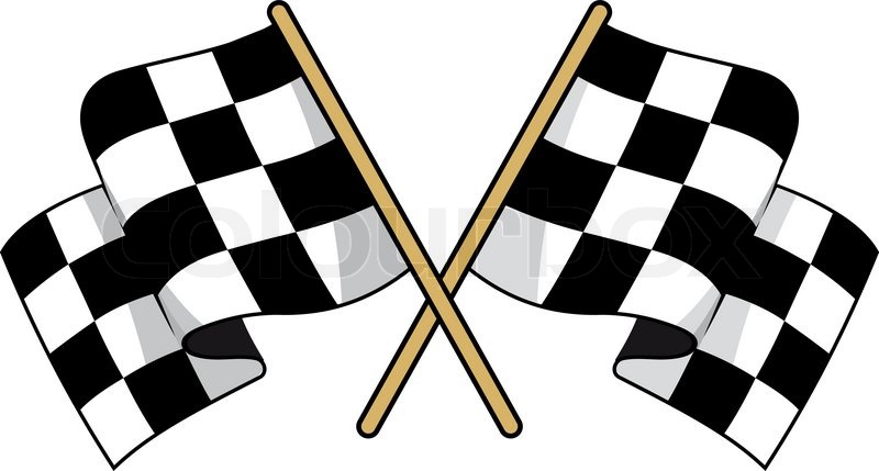 black and white checkered flag