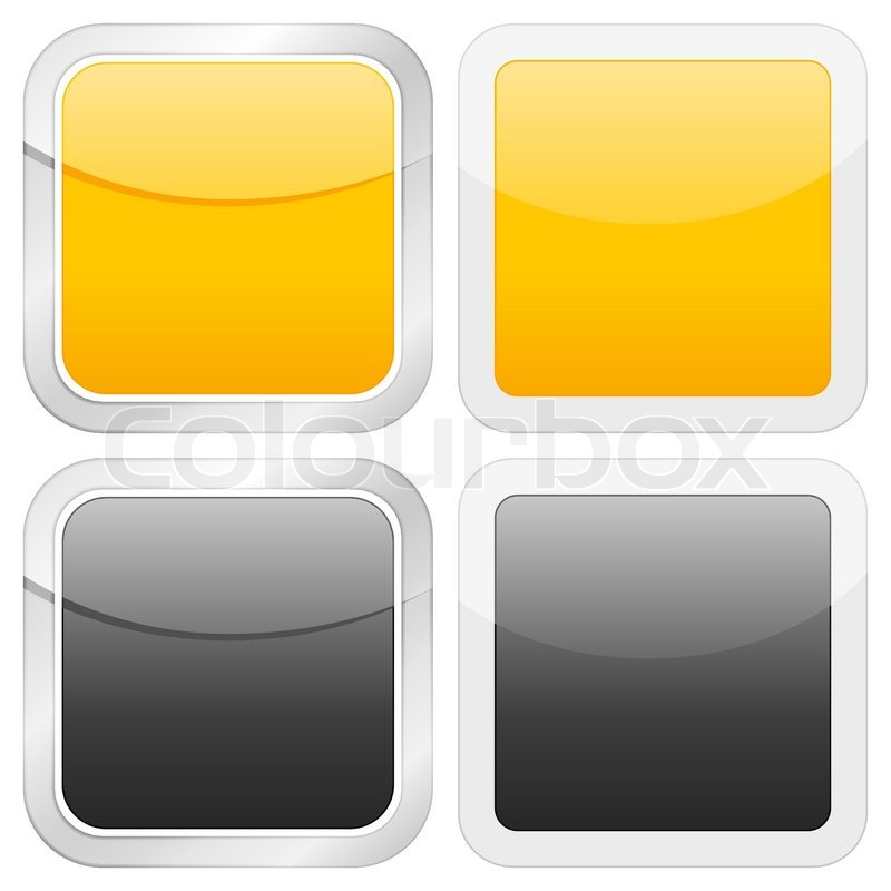 Square icon empty set on white ... | Stock vector | Colourbox