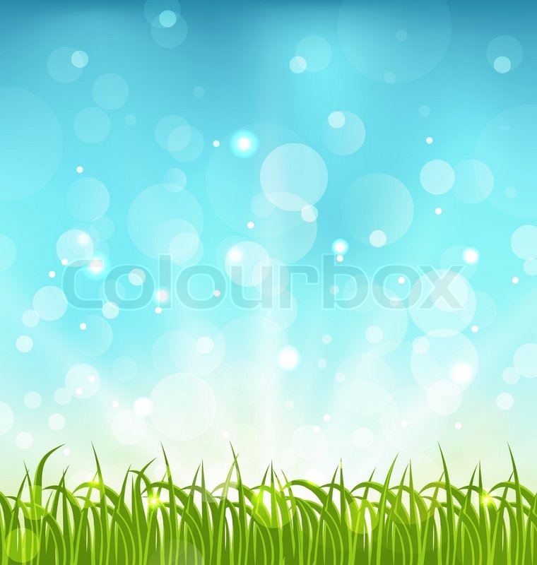 Illustration summer nature background | Stock vector | Colourbox