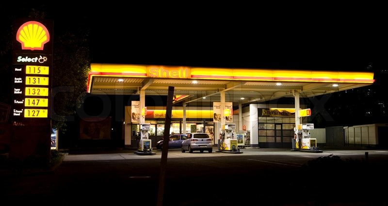 Shell Gas Prices >> Shell petrol station at night | Stock Photo | Colourbox Shell Gas Prices >> Shell petrol station at night | Stock Photo | Colourbox