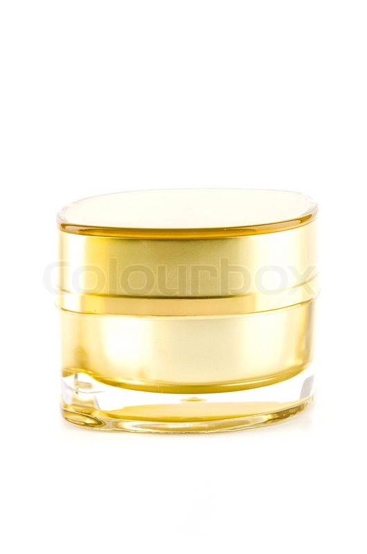 Cream bottle isolated white background | Stock image | Colourbox