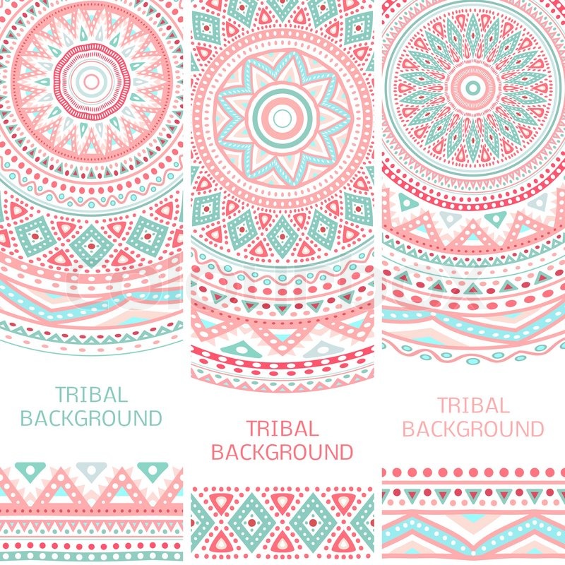 tribal ethnic vintage banners vector illustration for your cute
