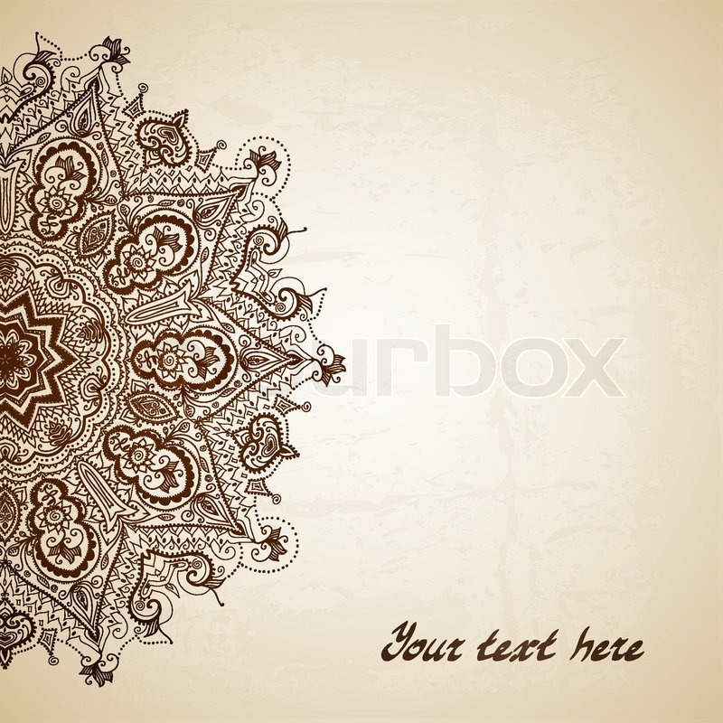 Vintage vector pattern. Hand drawn Stock Vector