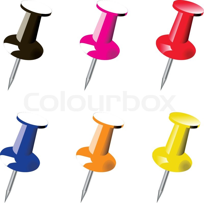 PINS Stock vector Colourbox