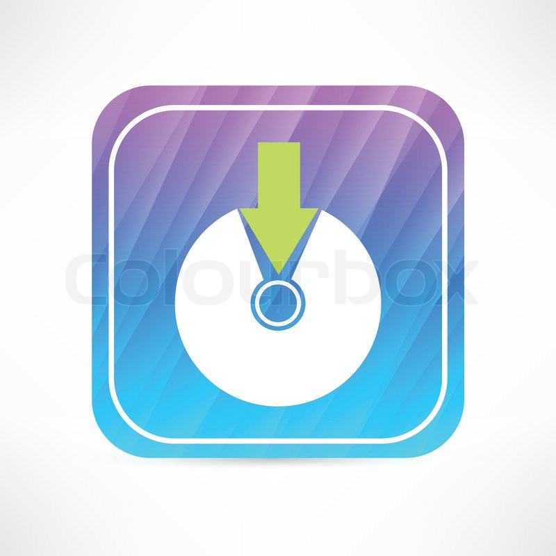 Write to disk icon | Stock vector | Colourbox