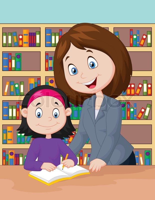 Teachers Helping Students Animated