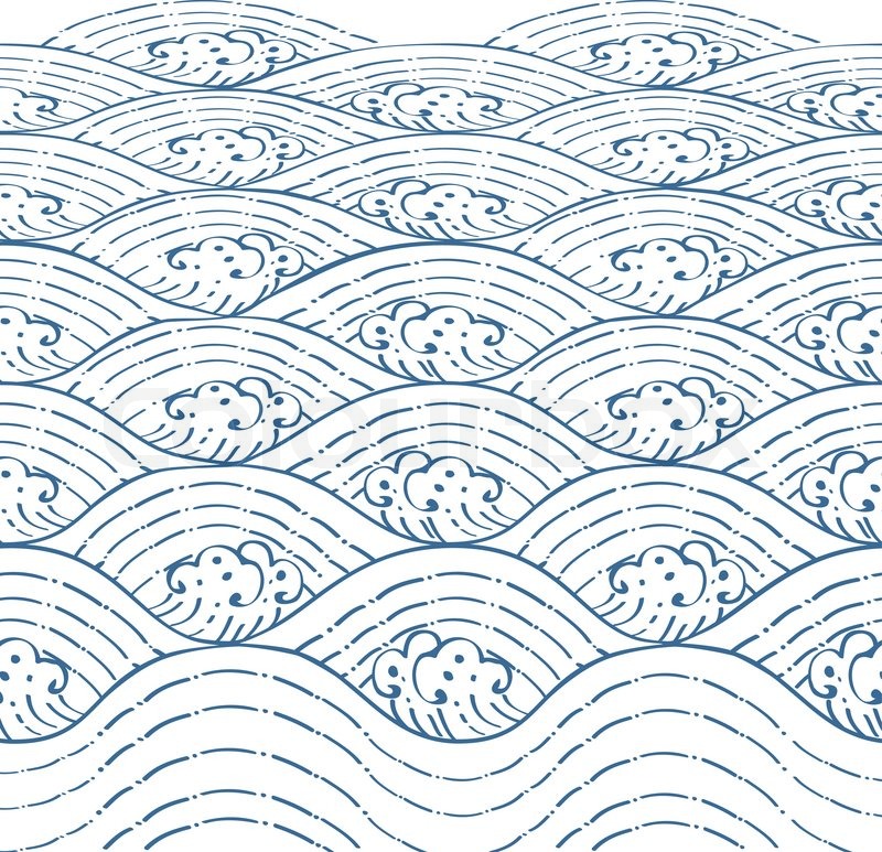 sea line blue waves of sea line thai vector illustration stock vector colourbox sea line blue waves of sea line thai vector illustration stock vector colourbox