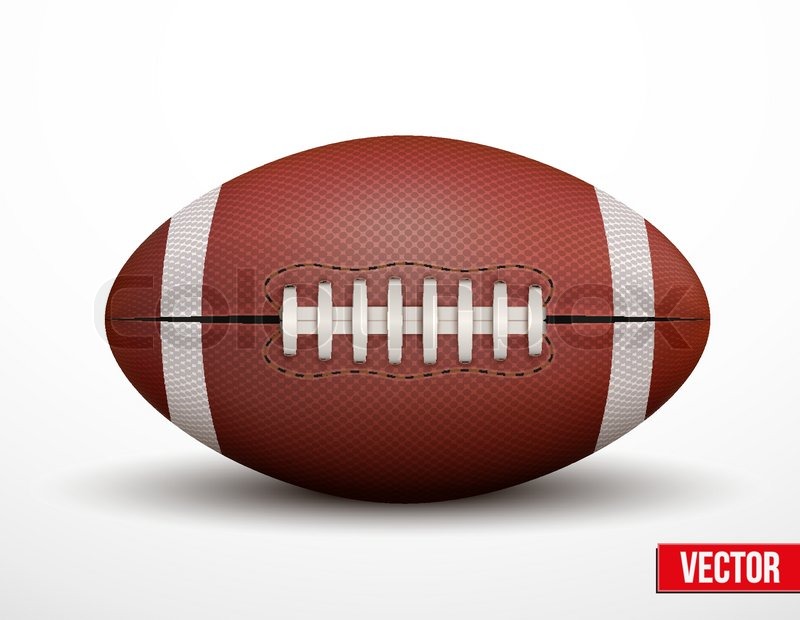 American Football ball isolated on a | Stock vector | Colourbox