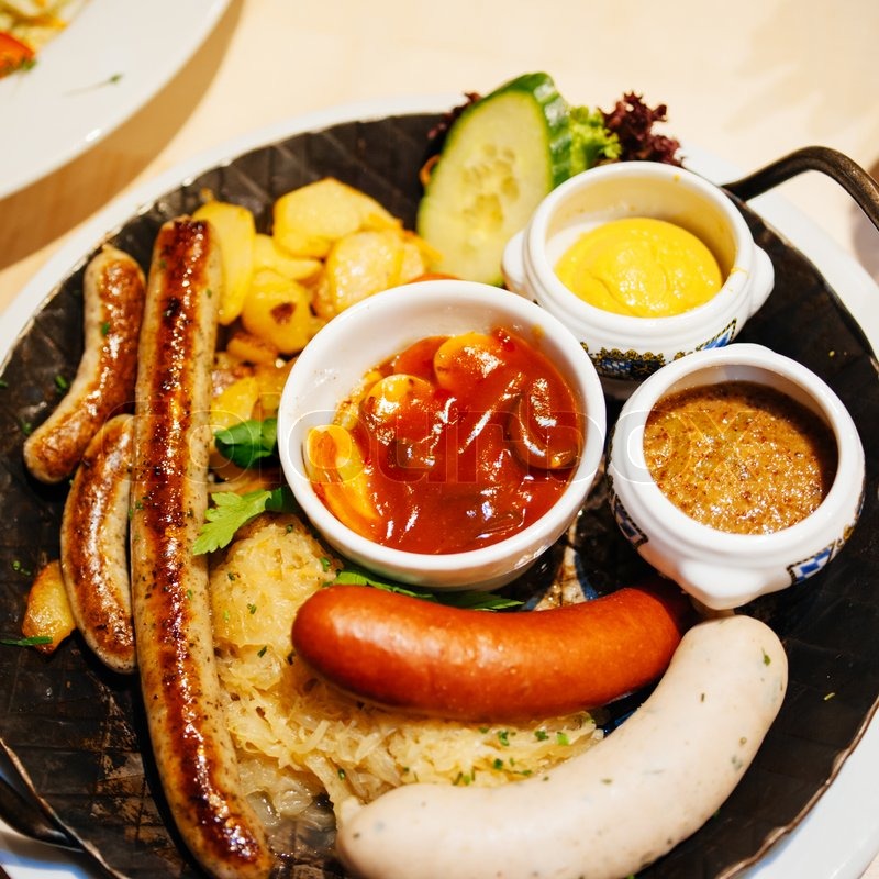 Leckere deutsche Küche Stock Bild Colourbox