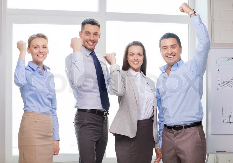 Business, office, success and victory ... | Stock image | Colourbox Office Team Celebration