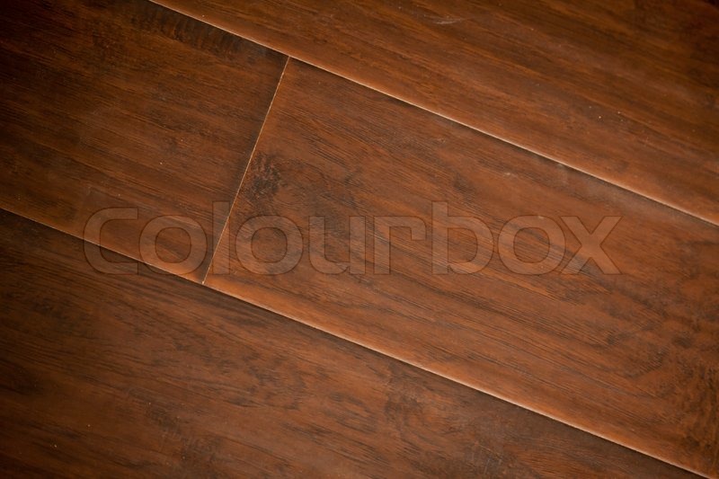 Newly Installed Brown Laminate Flooring | Stock image | Colourbox