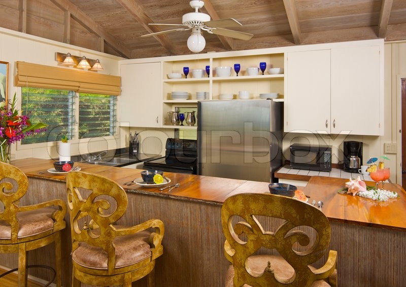 Tropische Küche Interieur | Stockfoto | Colourbox Tropische Küche Interieur | Stockfoto | Colourbox