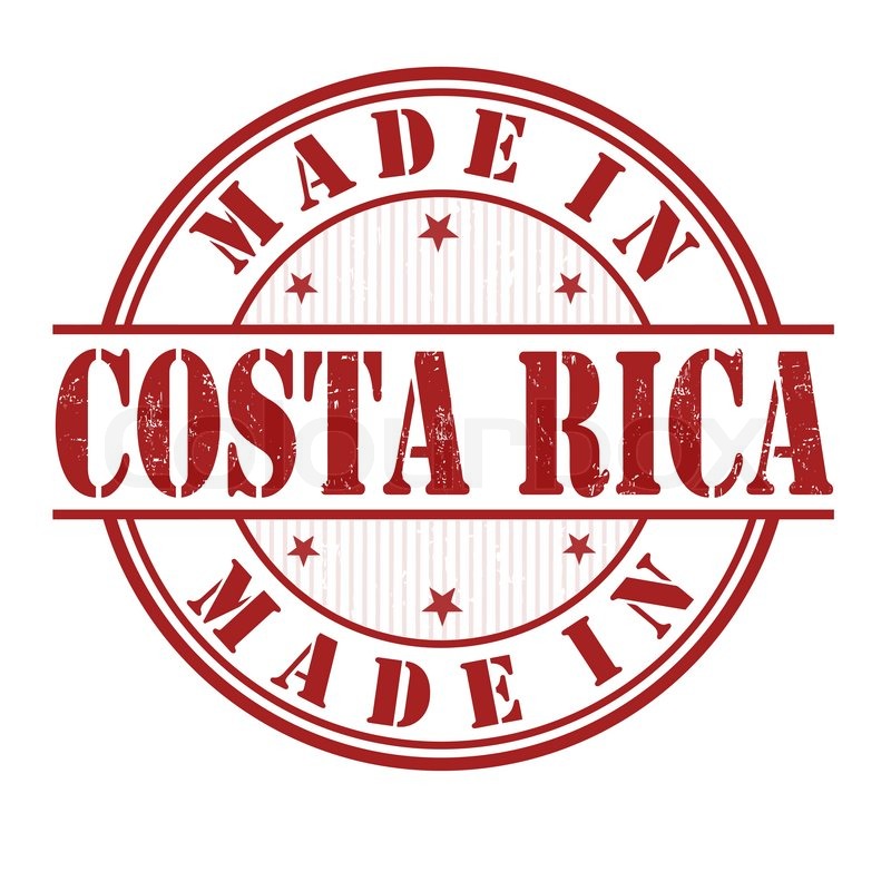 Made in Costa Rica grunge rubber stamp Stock vector Colourbox