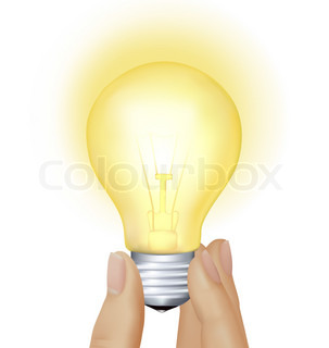 Koncept pære tegning | Vektor | Colourbox